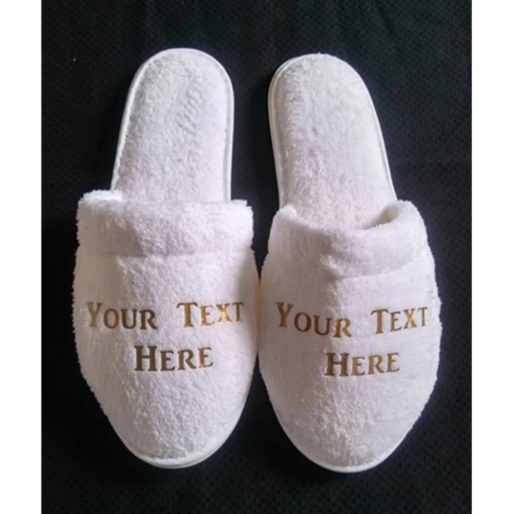monogrammed spa slippers
