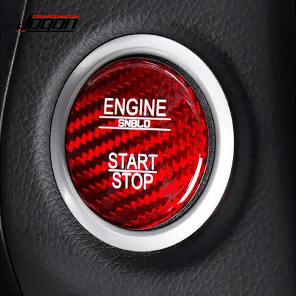 Carbon Fiber Engine Start Button Cover Cap Trim For Mercedes Benz W205 W211 W212 W221 W176 C117 W166 A B C E S R CLA GLE GLC