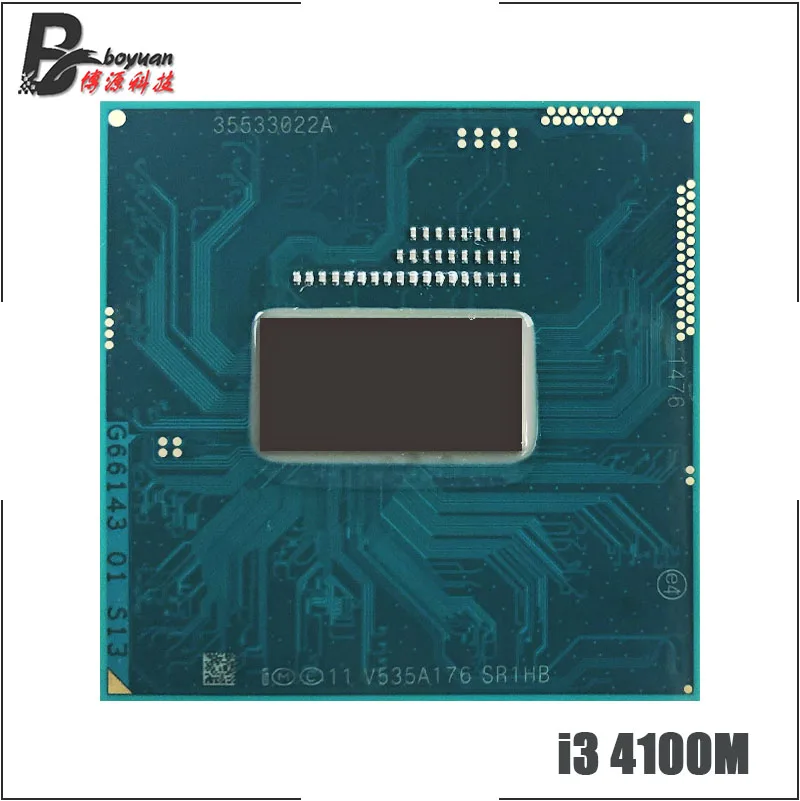Intel Core i3-4100M i3 4100M SR1HB 2,5 ГГц двухъядерный процессор Quad-нить Процессор процессор 3 м 37W Разъем G3/rPGA946B