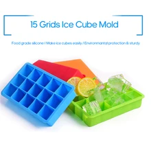 Силиконовый Лоток Для Льда 14 решеток, форма для льда, сделай сам, маленький Ледогенератор, конфетный торт, пудинг, шоколадный виски, форма, инструмент, кухонный гаджет