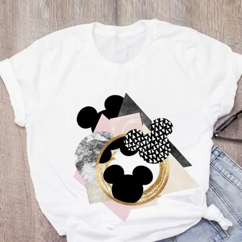 

Women Graphic Cartoon Ear Short Sleeve Fashion Summer Print Lady Clothes T-Shirt Shirt Tops Womens Clothing Tee Female T Shirt