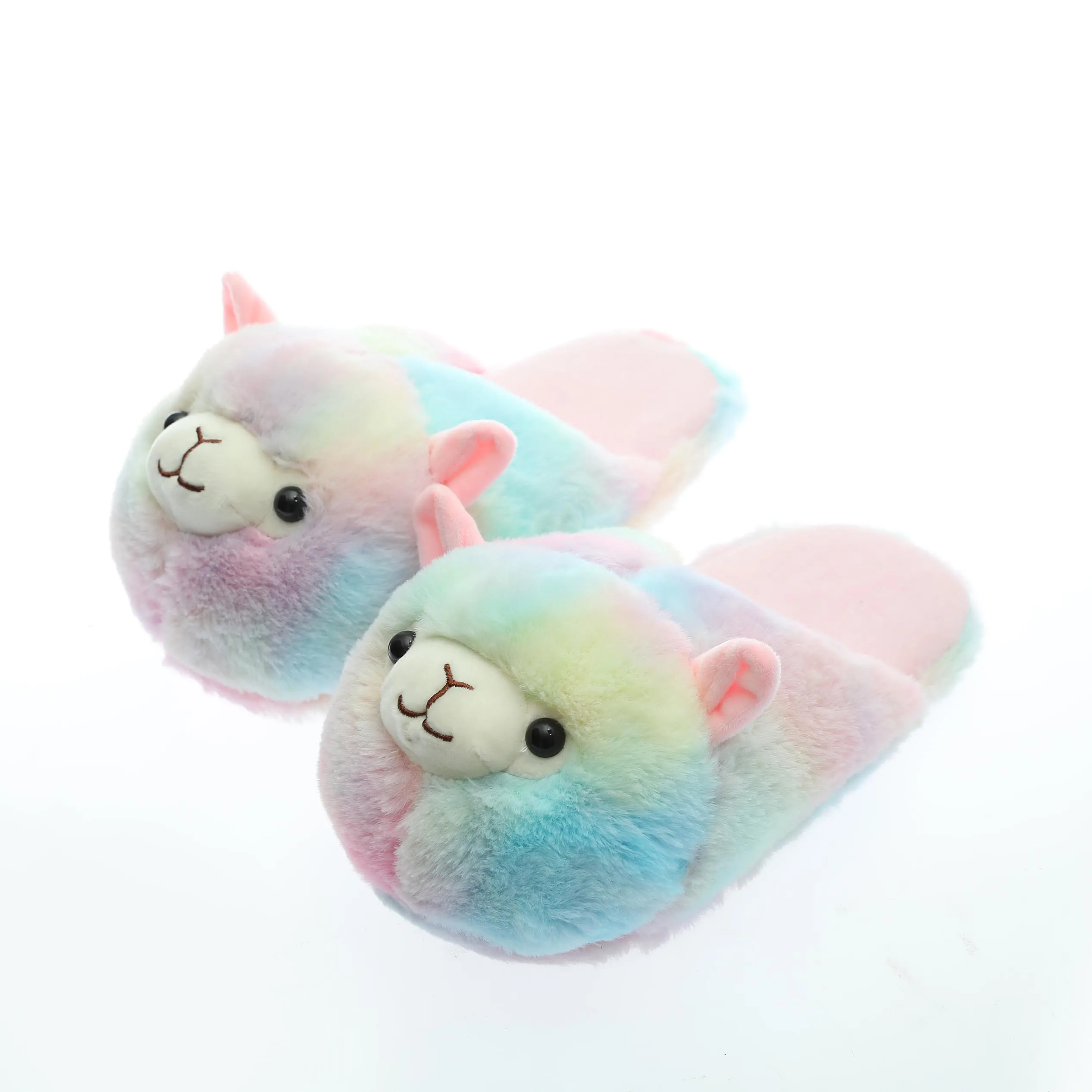 Домашние тапочки Millffy alpaca цветные домашние с животными теплые зимние для