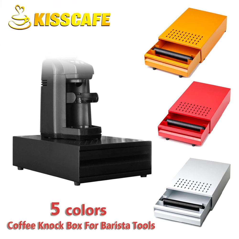 socialme-EU Coffee Knock Box with Handle Stainless Steel socialme-EU Coffee Knock Box with Handle Stainless Steel