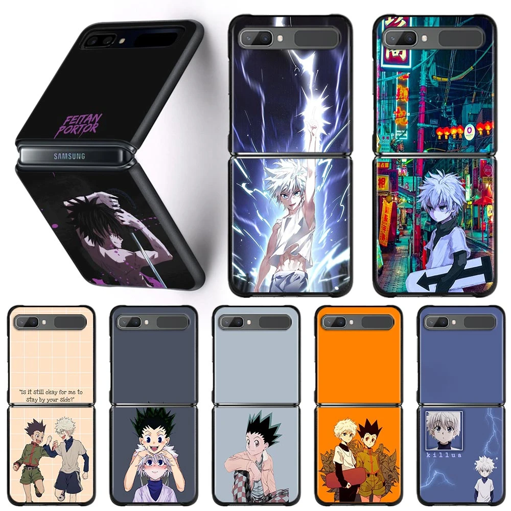 Funda De Telefono De Anime Hunter X Hunter Gusto Para Samsung Galaxy Z Flip 3 5g Hrad Fundas Antigolpes Para Telefono Aliexpress