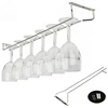 Gold Silver High quality useful 27/35/55cm Stainless Steel Wine Rack Glass Holder Hanging Bar Hanger Shelf ► Photo 1/6