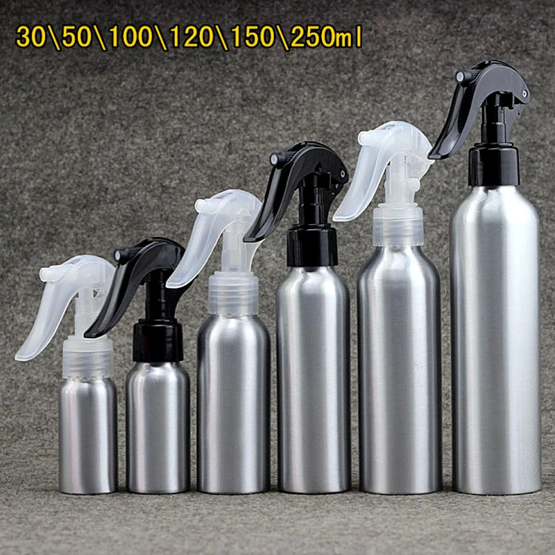 

20pcs Empty 100ml 200ML 250ml Portable Aluminum Bottle Spray Hairdressing Flowers Plants Water Sprayer Hair Salon Tool Bottle