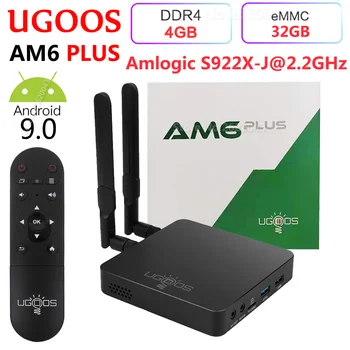 

2020 original UGOOS AM6 Plus Tv Box Amlogic S922X-J 2.2GHz Android 9 TVBOX 5G Wifi 1000M LAN Bluetooth 5.0 4k HD Set Top Box