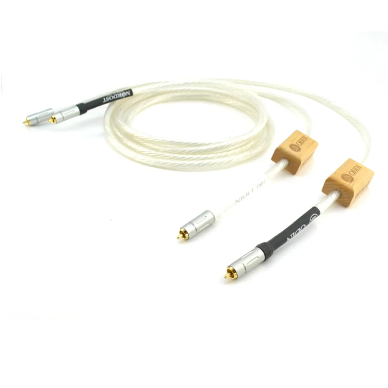 1 пара Hi End Hifi аудио RCA аудиокабель с позолоченным Φ (G) Штекерный кабель hifi