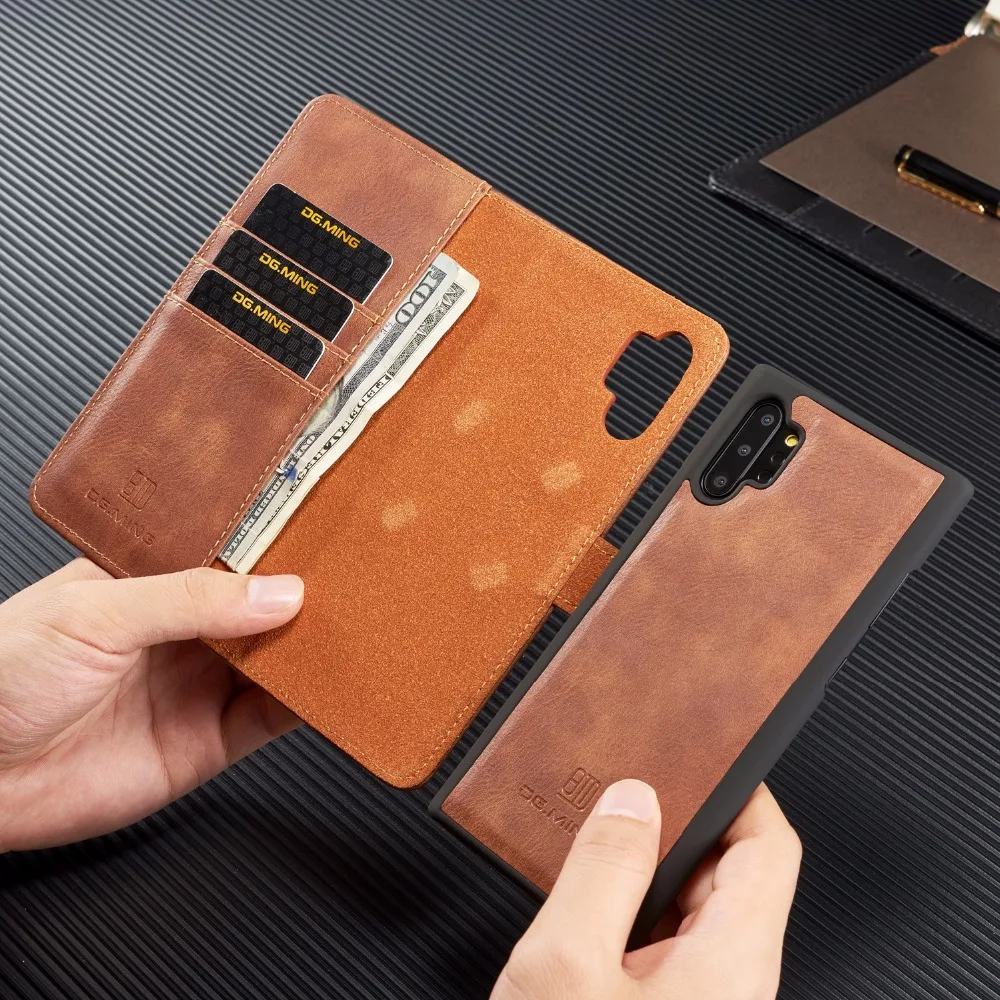 DG MING A7 A9 A6 плюс магнит кожаный чехол для samsung galaxy NOTE10 плюс S10 5G J4plus A10 A20 A30 A40 A50 A70 крышка