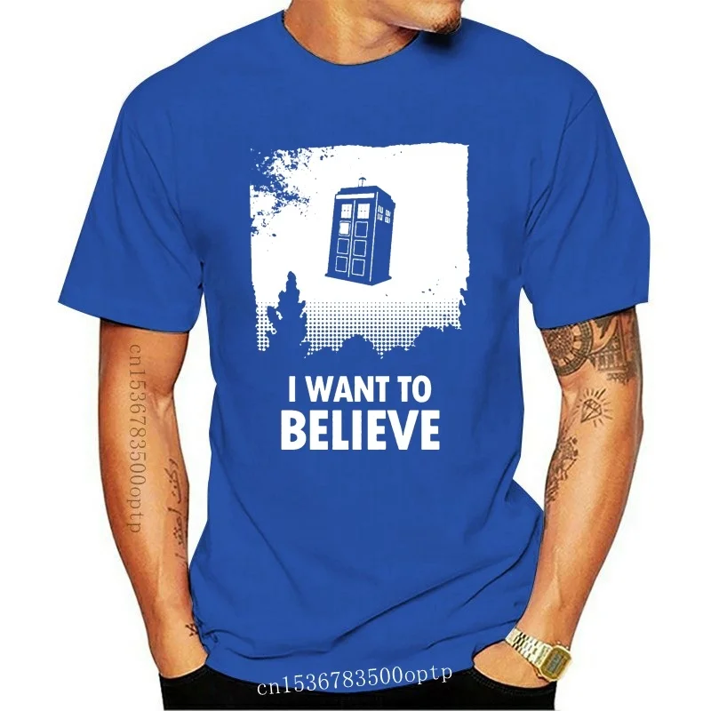 Новая футболка I Want To Believe Tardis женская Доктор Кто инопланетянин подарок в стиле
