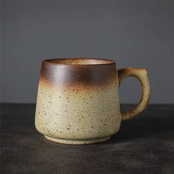 

Ceramic Mug Japanese Style Stoneware Cup Retro Home Coffee Cup Creative Glass Breakfast Cup Ceramic Gift Cup