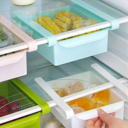Space Slide Drawer Fridge Storage Box Slide Rack Box Freezer Storage Drawer
