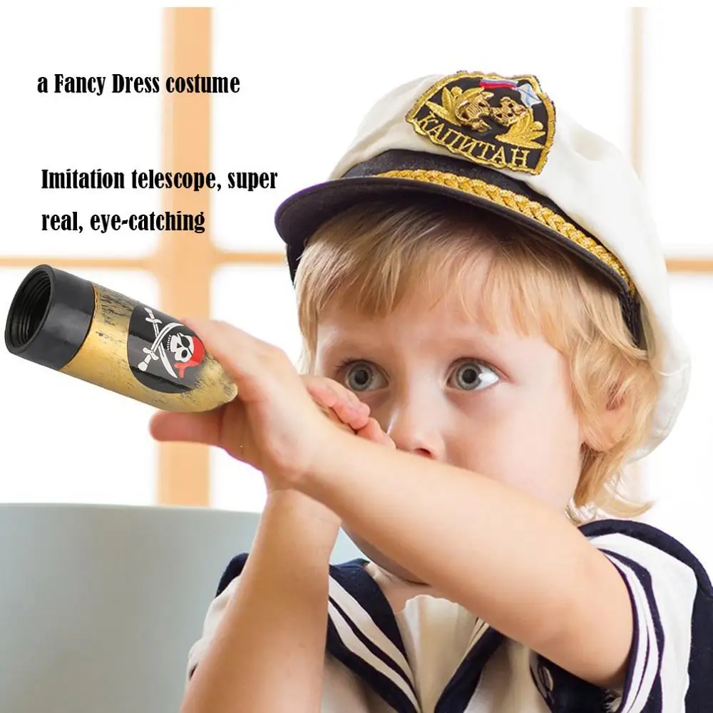 Pirate Captain Costume Toy Nautical Telescope Halloween Party Kids Gift Perfect for a Fancy Dress costume