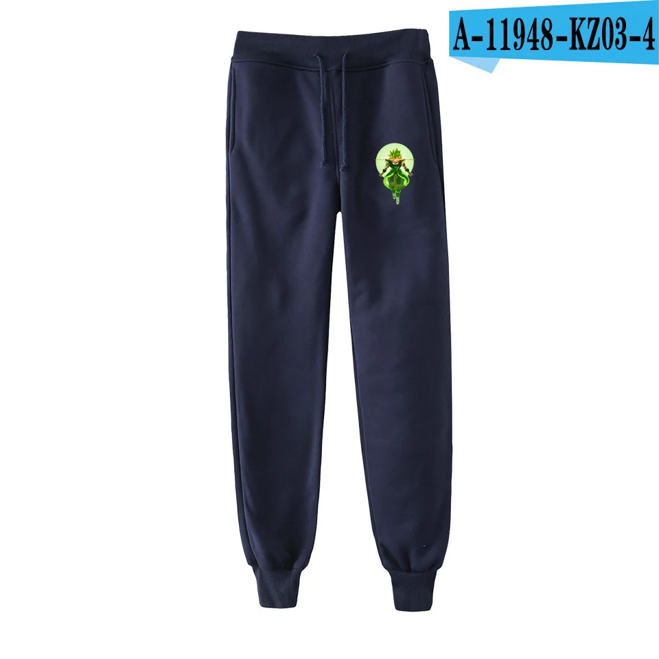 DRAGON BALL Broli 2D new pants 3D high quality jogging sports pants trousers fashion trend comfortable casual pants - Цвет: Navy blue
