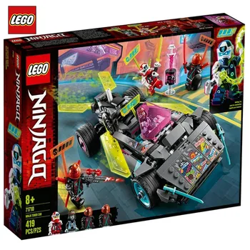 

LEGOBlocks Phantom Ninja Modified Ninja Racer Assembled Building Blocks 71710 419pcs/pzs-8yearsold Children Toys Festival Gift