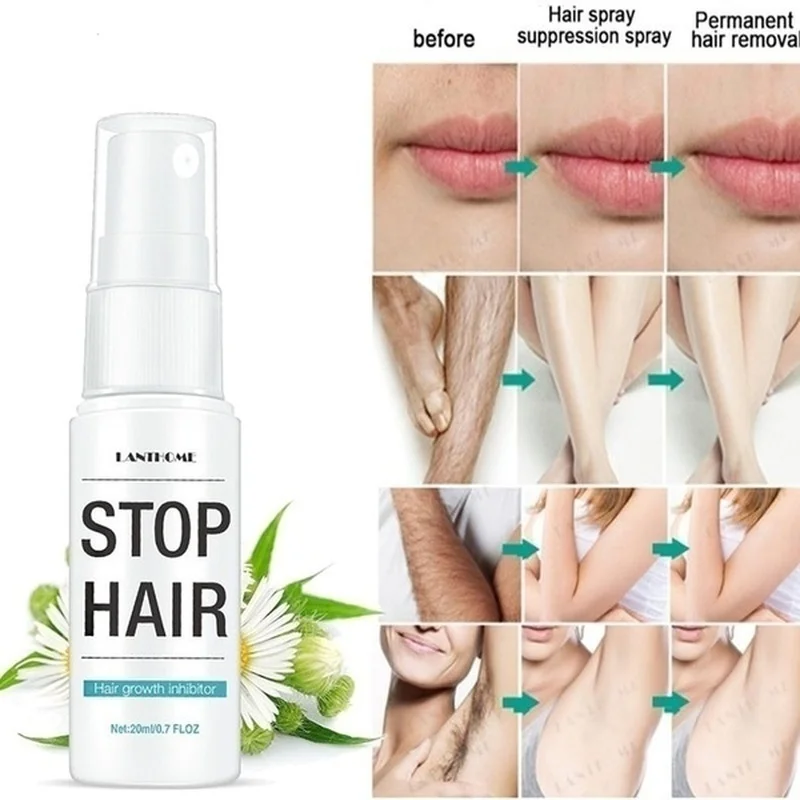

20ml Mild Painless Moisturizing Non-Irritating Permanent Hair Removal Spray Products Skin Smooth Repair Essence
