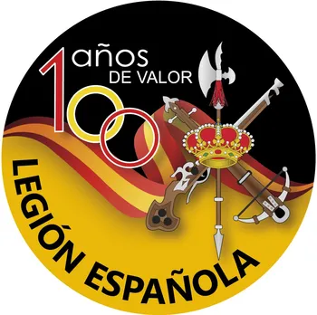 

Sticker Circle Legion Spanish 100 years value Dia 50mm.