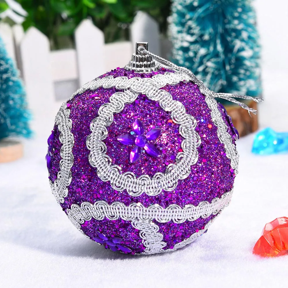 Рождественские Стразы вспышки baubles пены шары праздник mall Бар Висячие украшения окна закупка#3A07
