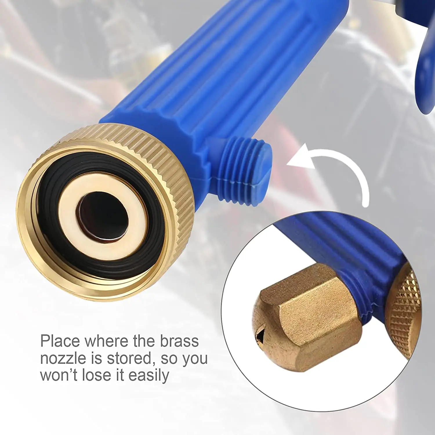 Th High Pressure Water Nozzle Spray Gun Lance With Nozzles Garden Hose