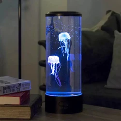Lampe LED en forme de méduse, alimentée par USB, couleur changeante, éclairage d'intérieur, idéal pour une Table de chevet 
