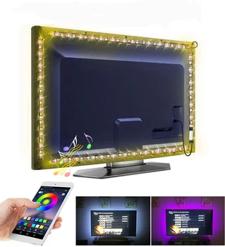 

USB LED Strip Lights tv Backlight 30leds Flexible Tape Ribbon Smart Phone APP Control Light Strip Bluetooth Music Sync Neon Lamp