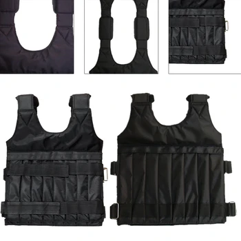 

Weighted Vest Running Exercise Adjustable Weight Durable Fitness Loading Training Multi Pockets Sports Boxing Workout