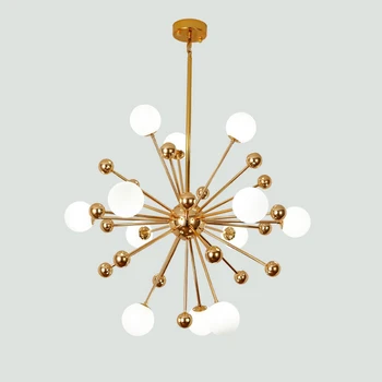 

Modern Pendant Lights Led Gold Ac90-261v Luminaire Suspendu Globe Clear Glass Shade Hanging Lights Luminaria Pendente Foyer deco