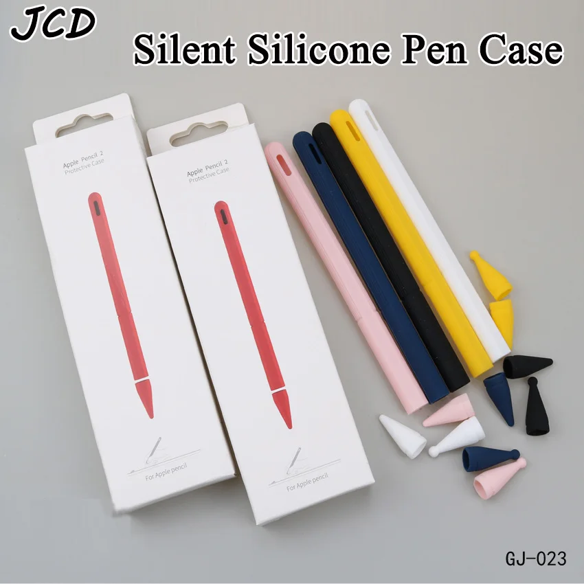 

JCD 1pcs For Apple Pencil 2 Case For iPad Pencil Case Tablet Touch Stylus Pen Protective Cap Tip Cover Pouch Soft Silicon