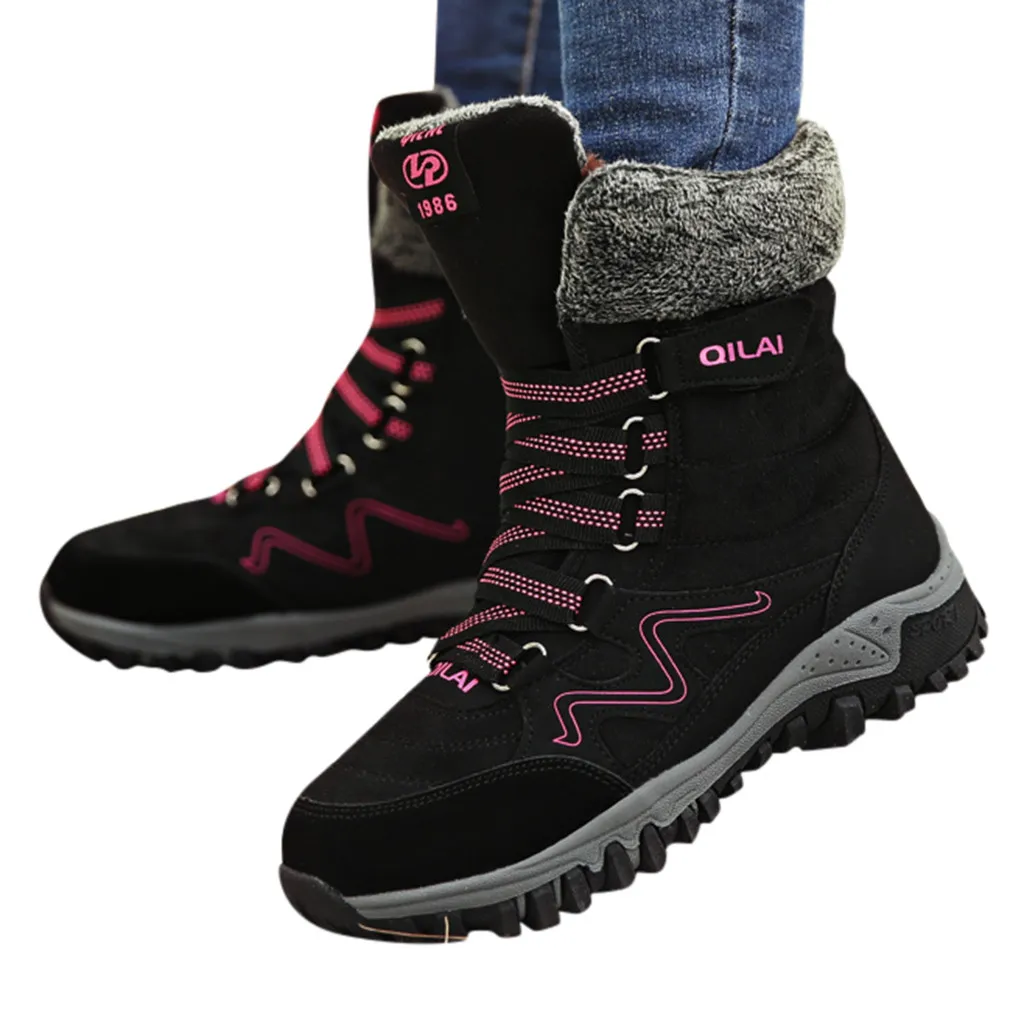 Зимние женские ботинки; Лидер продаж; модные зимние теплые ботильоны; schuhe damen; зимняя обувь; sapato feminino;# y2* 1