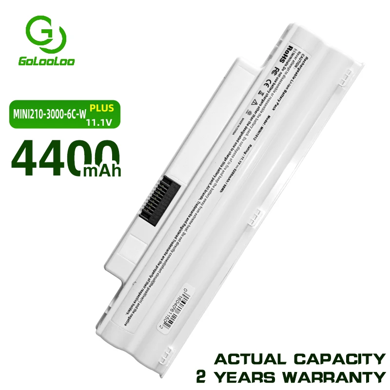 Gololoo 6 ячеек белый 4400MaH аккумулятор для ноутбука dell Inspiron Mini 1012 1018 3K4T8 854TJ 8PY7N CMP3D G9PX2