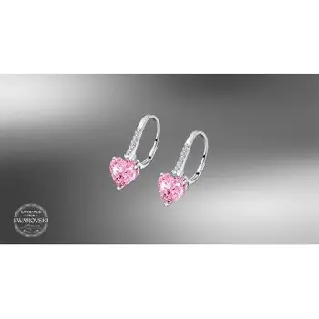 

LOTUS earrings LP2004-4/4 silver and SWAROVSKY light pink
