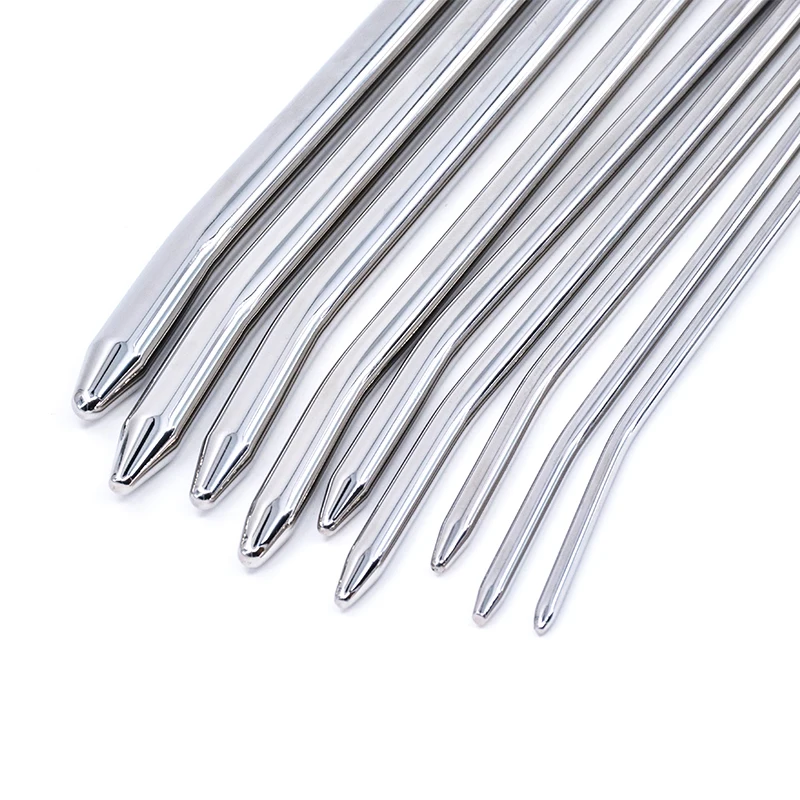 Stainless Steel Urethral Blockage Male Penis Plug Urethral Dilator Man'S Masturbator Stick 9size Stimulation Cock Plug