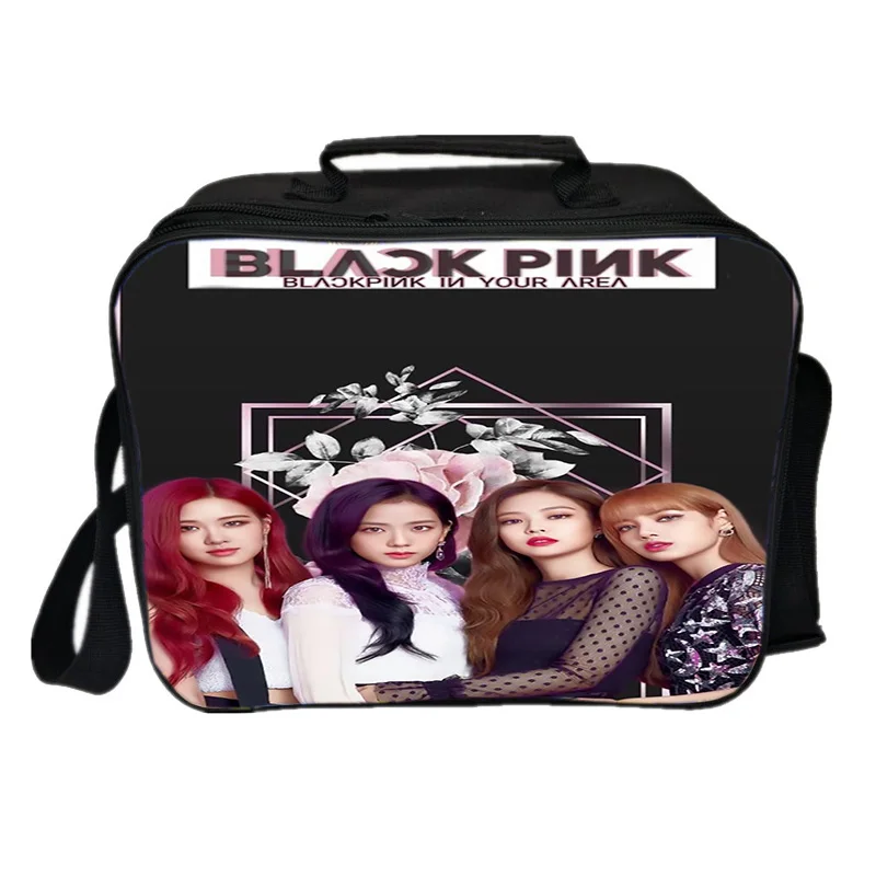 Blackpink Jisoo Jennie Rose Lisa Lunch BagBoys для девочек, Повседневная сумка для ланча, рабочая сумка для ланча, модная сумка-холодильник, изоляционная сумка