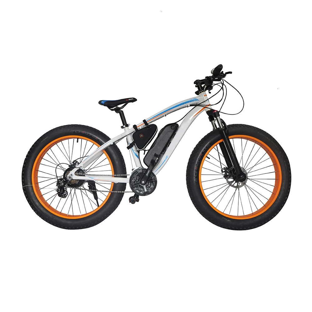 E6-5 EcoRider E6-5 2 Wheel Electric Bicycle 350W Snow Bicycle 26 Inch 48V Off Road Bike Lithium Battery Free Postage
