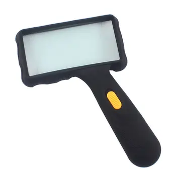 

Practical With LED Lights Jewelry Identification Plastic Tool Loupe Magnifying Glass Handheld Pocket Portable Magnifier Reading