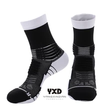 

3 pairs/New Men's Socks Abrasion Wear Basketball Sports Socks Men Soft Breathable Wicking Quick-Drying Color block Cycling Socks