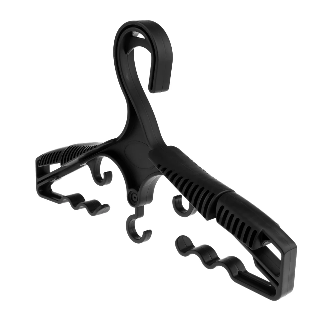 Scuba Diving Deluxe BCD Wetsuit Drysuit Multi Purpose Clothing Hanger Black Swimming