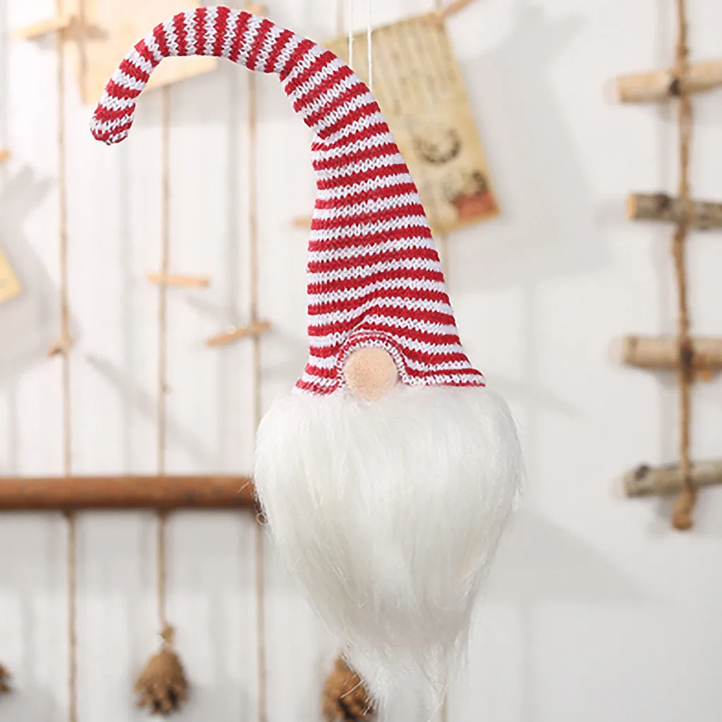 Forest Faceless Doll Glow Pendant Christmas lights Hanging Ornaments New Year's home decor Christmas lights outdoor Navidad