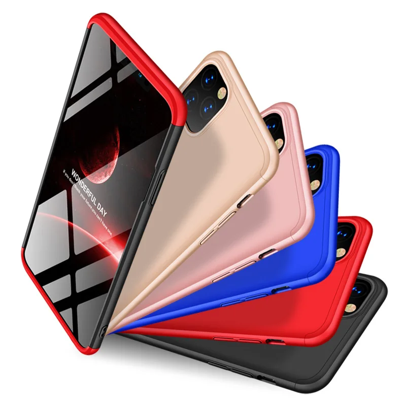 100 шт 3 в 1 Гибридный Жесткий PC полный защитный чехол для iPhone 11 Pro Max XS XR X 8 7 6 6S Plus матовый противоударный защитный чехол