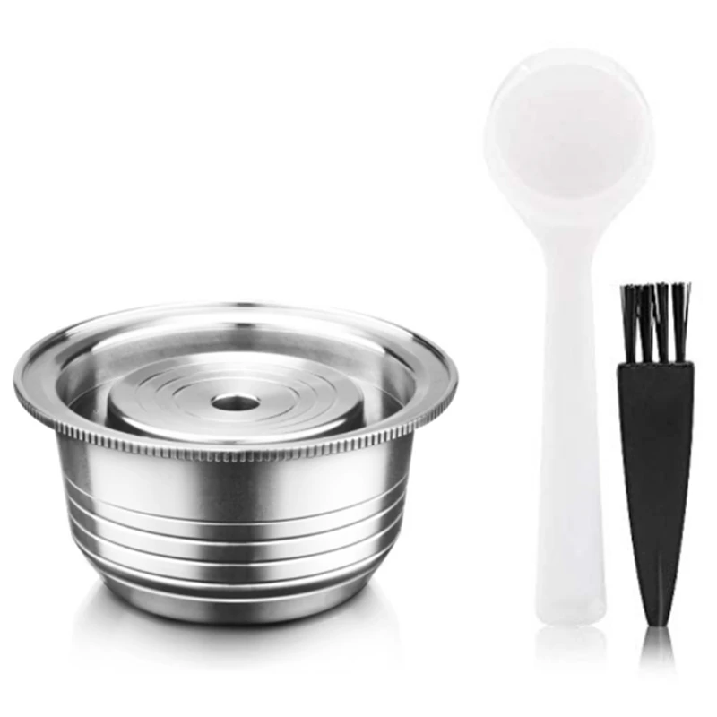 

Reusable Coffee Capsules, Stainless Steel Refillable Vertuo Pods Compatible with for Nespresso Vertuoline GCA1 and Delonghi ENV1