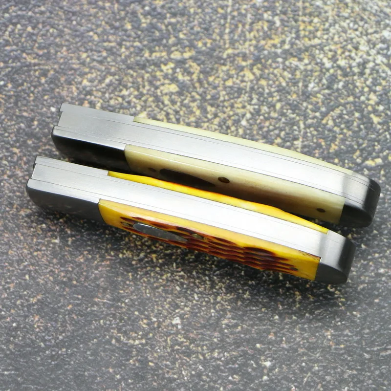 Складные ножи TIGEND AGR knife12C27 с бычьей костью+ стальной ручкой тактические походные охотничьи карманные ножи для фруктов EDC инструменты