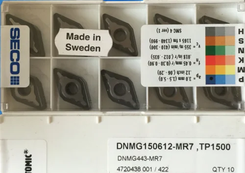 10 шт. вставки карбида DNMG150612-MR7 TP1500