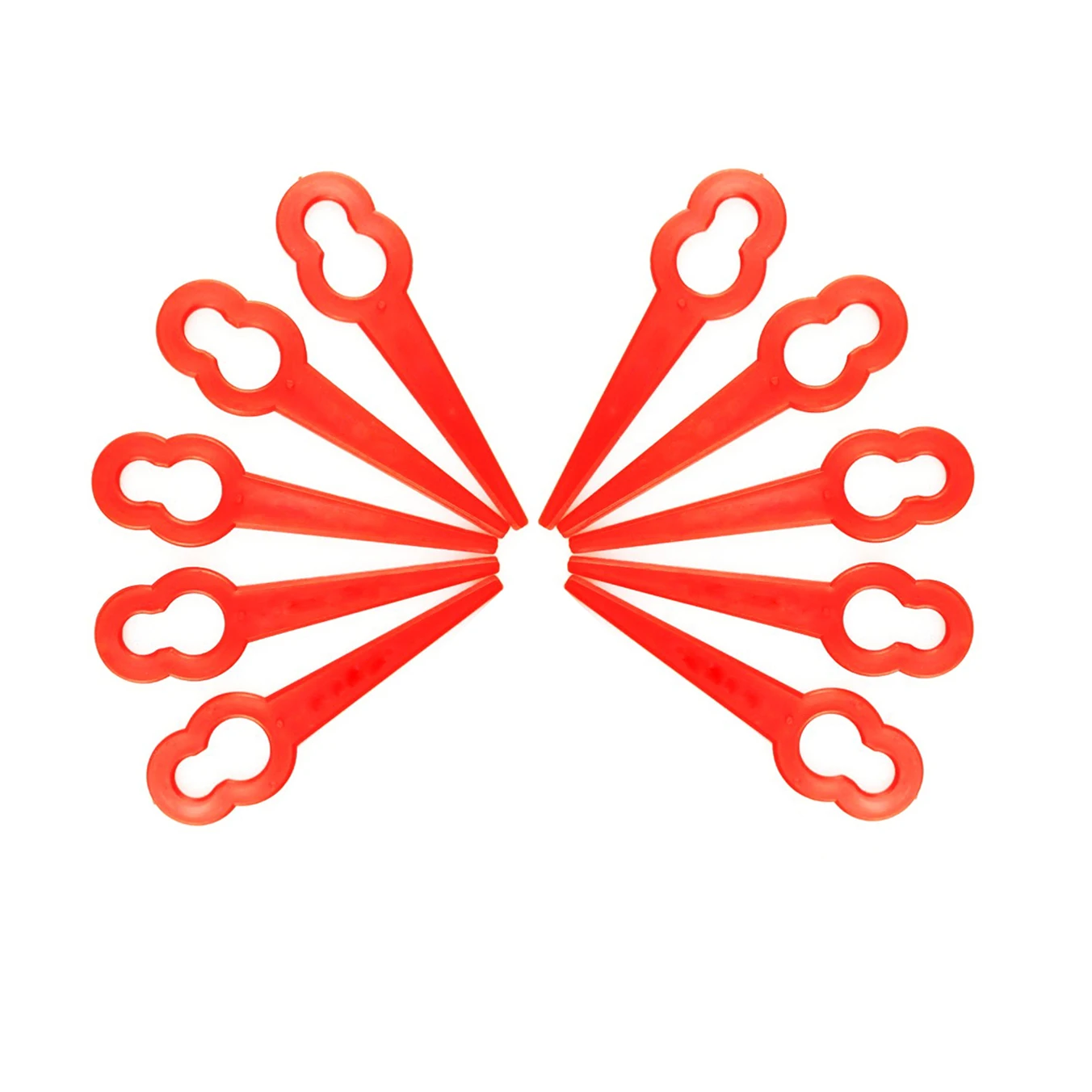

10pcs Plastic Replacement Grass Trimmer Blade Fits Plastic Grass Trimmer Blades Mower Replacement For Cordless Grass Trimmer