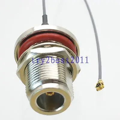 DHL/EMS 50 комплектов N jack pin bulkhead к IPX U. fl женский 1,13 мм RF гибкий соединительный кабель 6 дюймов-C1