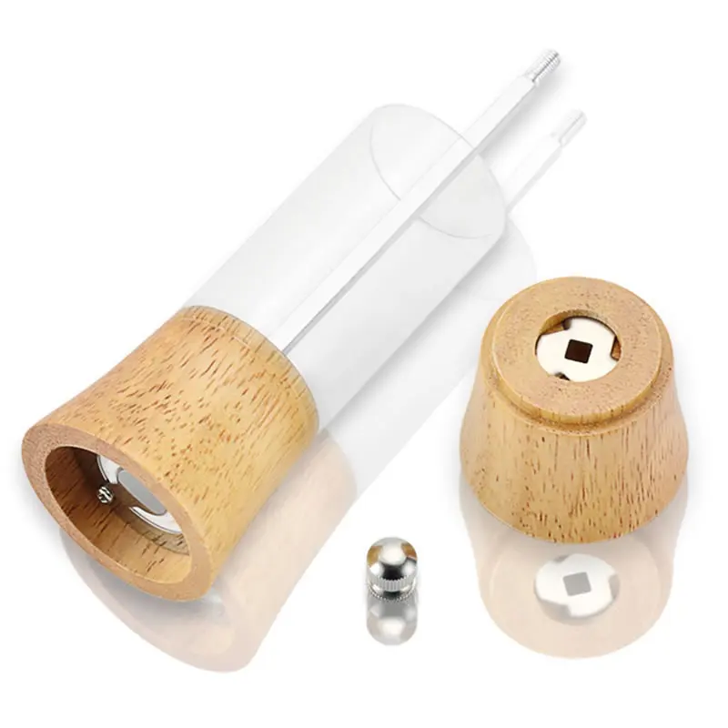 1Pc Upspirit акриловая мельница ручная мельница для перца специй соль сахар порошок Мясорубка Бутылка Приправа Контейнер для приправ мельницы кухонные инструменты - Цвет: 1Pc