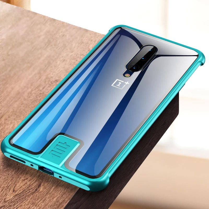 Роскошный металлический чехол из закаленного стекла для Oneplus 7 Pro HD прозрачный чехол безрамный чехол для телефона для Oneplus 7 One Plus 7 Seven чехол