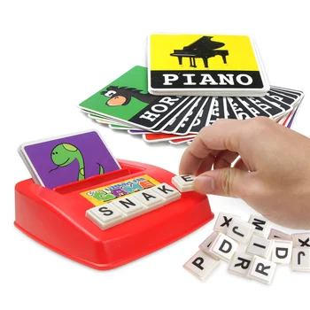 

Baby Learning Toys English Alphabet Letters Spelling Cards Kid's Educational Literacy Toy Word Game Card for Kids