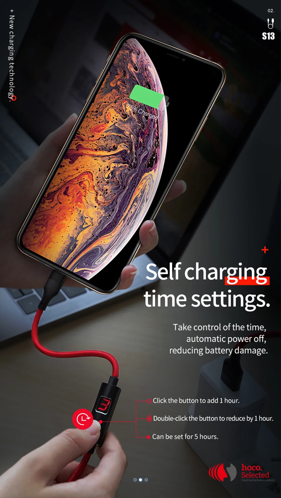 HOCO usb type C к USB кабель для samsung Galaxy S10 S9 Note10 Xiaomi 9 huawei P30 на экране синхронизации зарядки Кабели быстрой зарядки