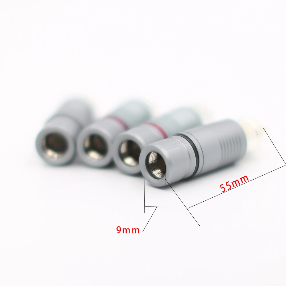 4pcs Hifi audio Silver Plated RCA connectors plug with silver plated for Audio interconnect cable