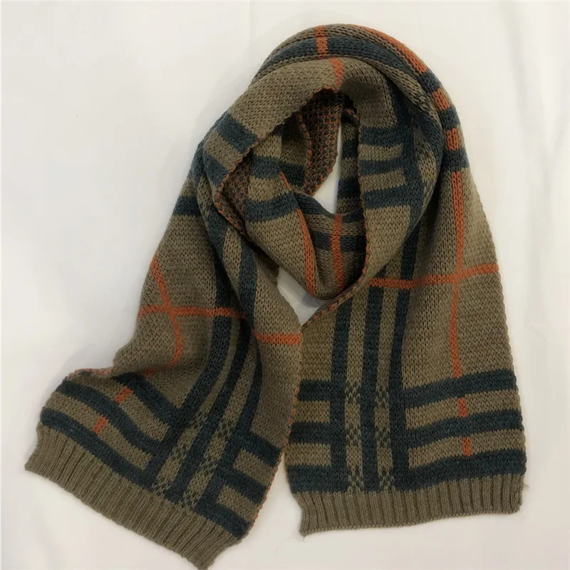 Jeseca New Autumn Winter Thick Warm Scarves Kids Fashion Cotton Knitted Shawls and Wraps Boys Girls Cute Long Scarves Wraps